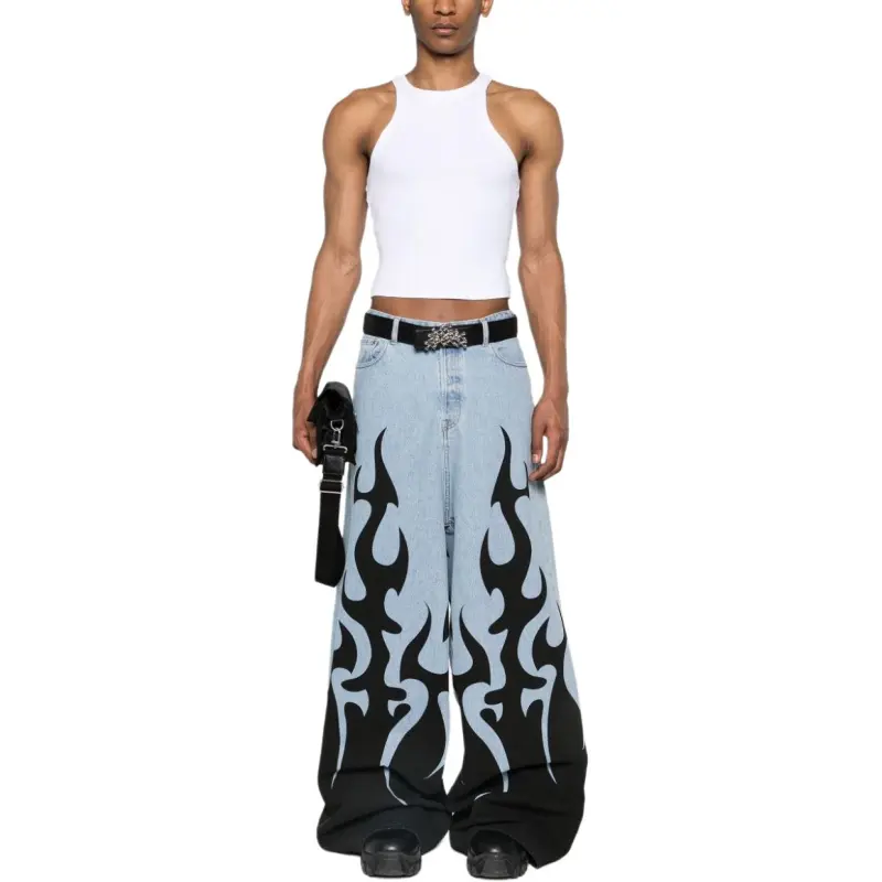 Vetements Fire Big Shape Jeans-2