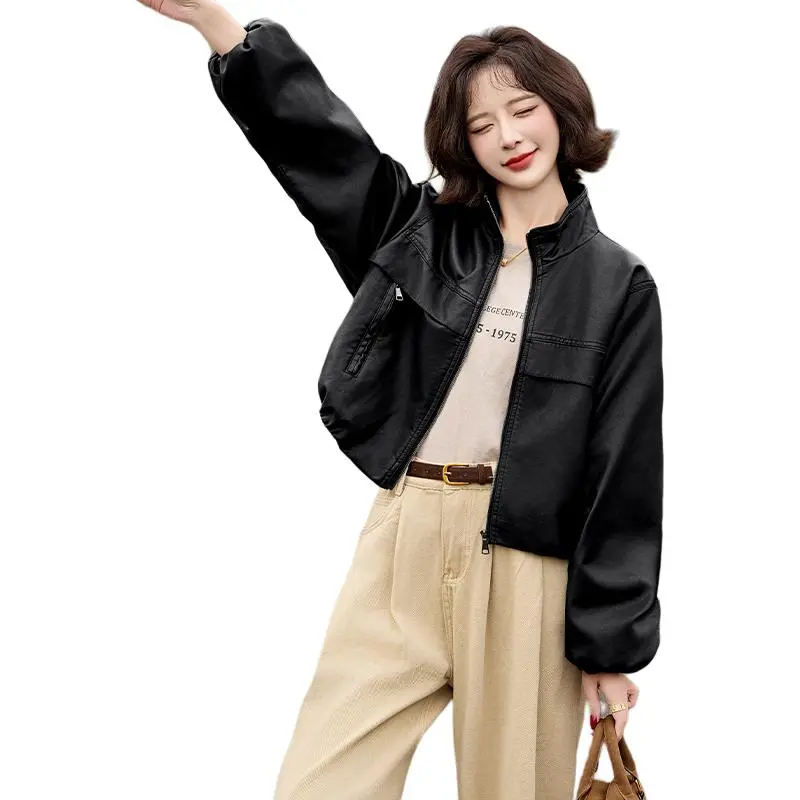 Yi Mengyuan Leather Jacket Women's-2