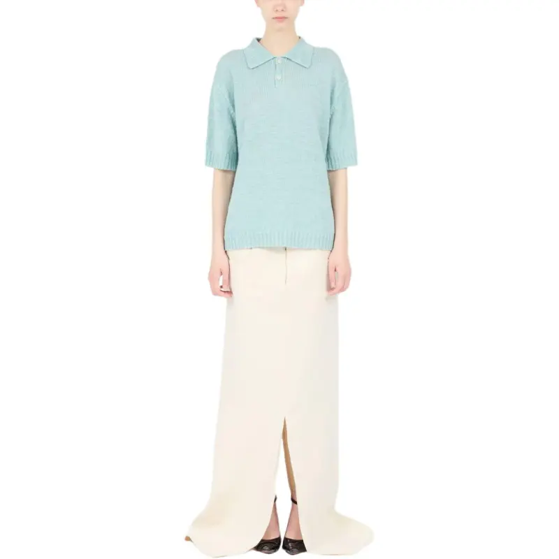 Maison Margiela Polo Shirt Light Blue-1