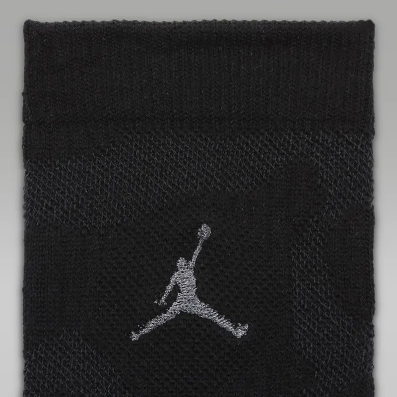 Jordan Everyday Mid Calf Socks Unisex 1 Pack Black-2