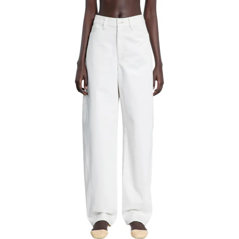 Lemaire Contrast Stitching Tapered Jeans-2