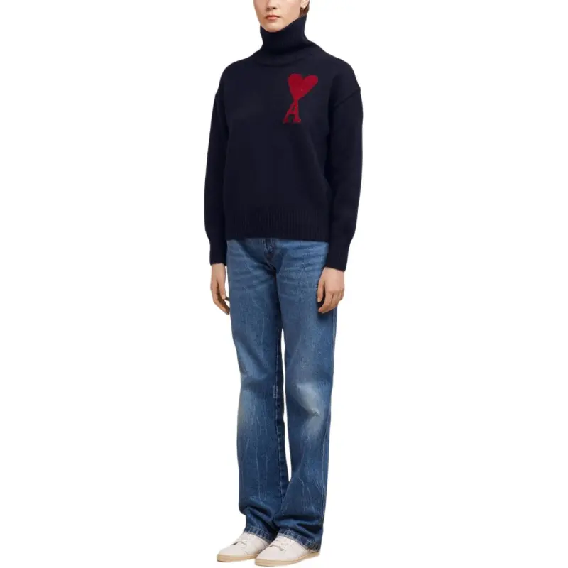 AMIPARIS Paris Ami De Coeur Logo Intarsia Knitted Jumper-3
