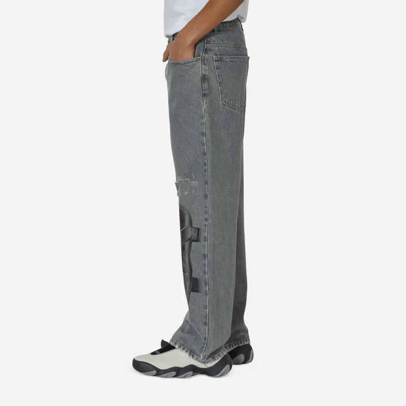 Umbro Slam Jam Jeans Men's Light Gray-3