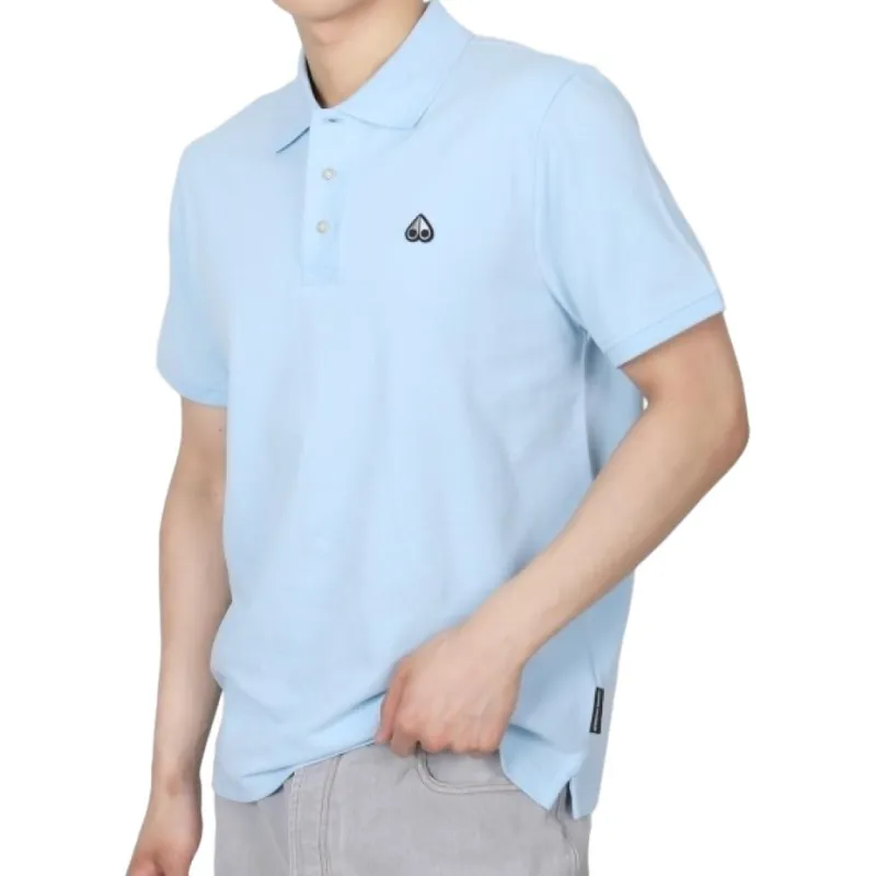 Moose Knuckles Polo Shirt Men's Blue-2