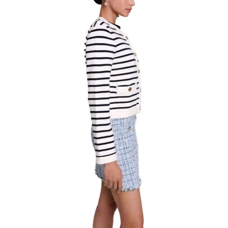 Maje Sweater Women's Black White-3