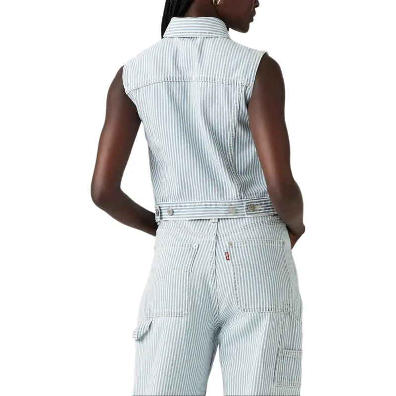 Levis Vests Women's Light Blue-3