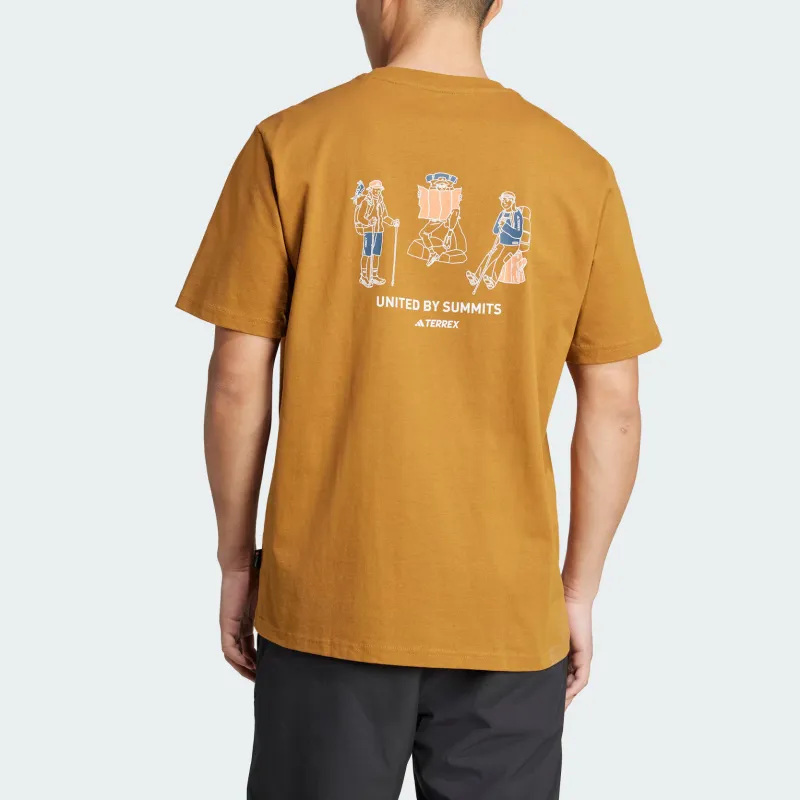 Adidas Terre T Shirt Men's Bronze Strata/Detective Gold-1