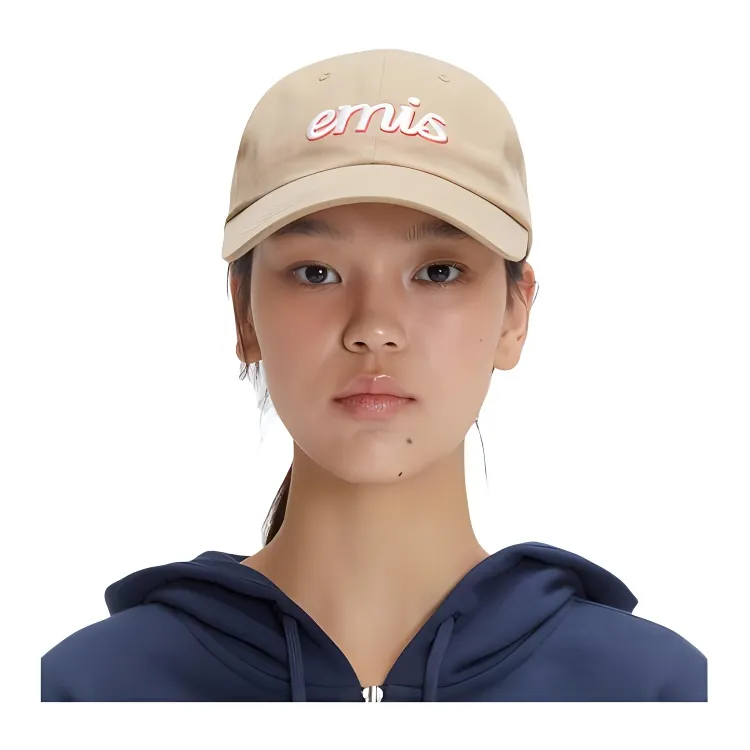 Emis Baseball Caps Unisex Beige-3
