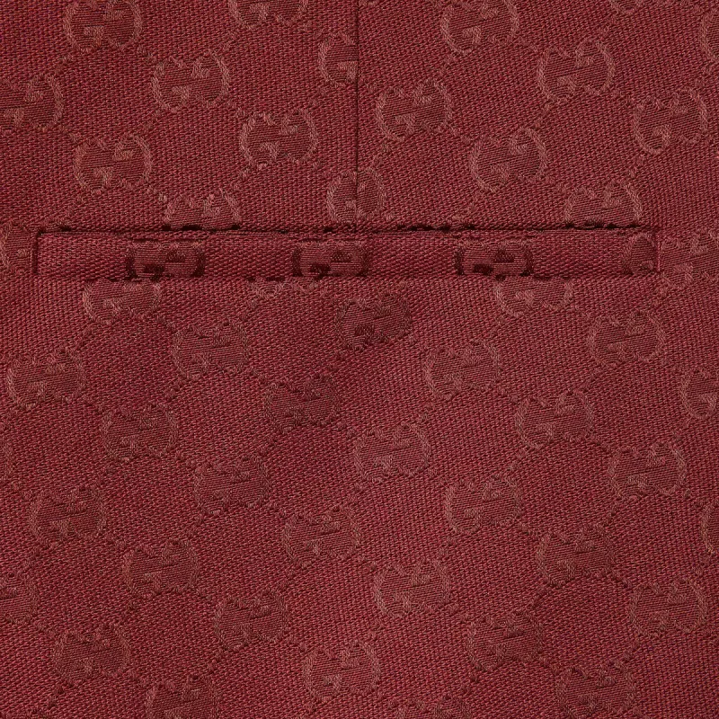 GUCCI Monogrammed Straight Leg Trousers-6