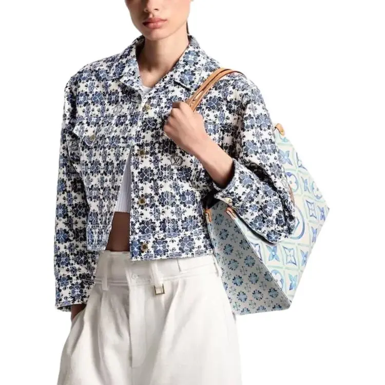 LOUIS VUITTON Monogram Flower Mosaic Denim Jacket-1