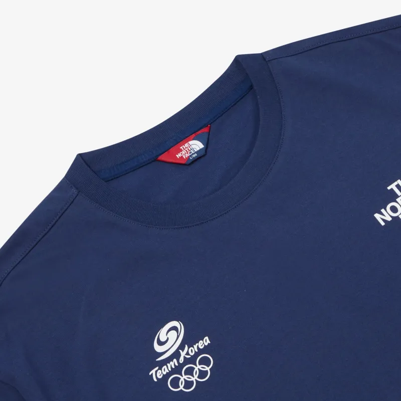 THE NORTH FACE PO TEAMKOREA ONE EARTH S/SR/TEE /R T Shirt Men's Blue-2
