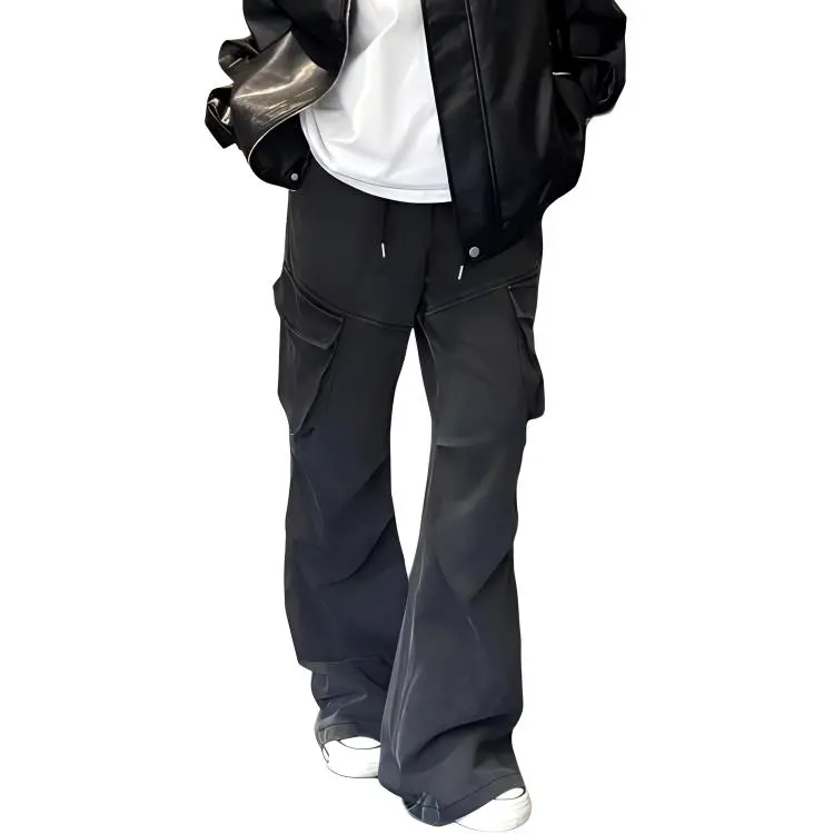 YINLEI Cargo Pants Women's Black-1