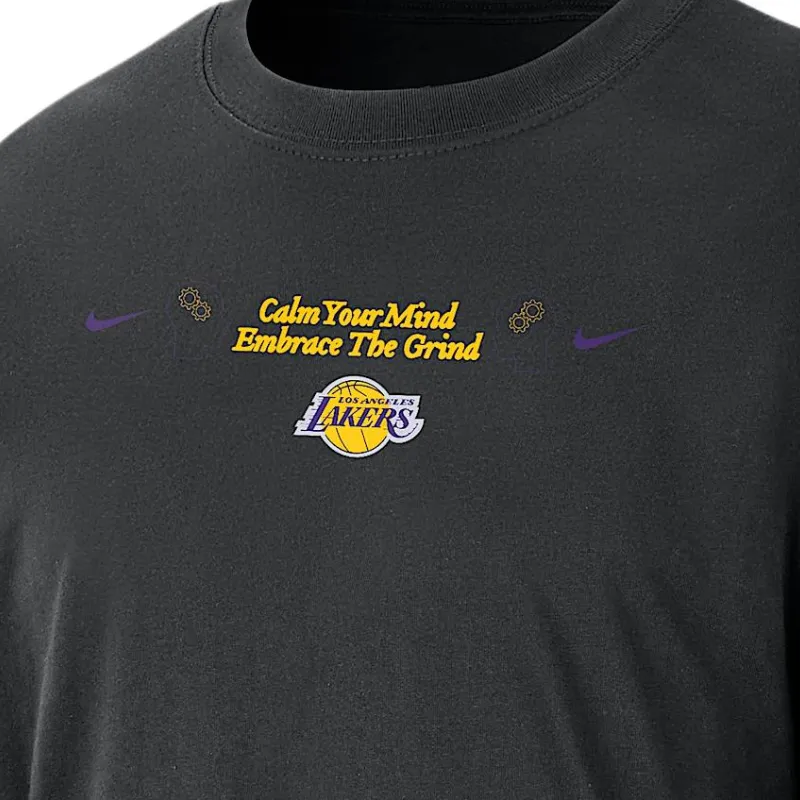 Nike x NBA Courtside Los Angeles Lakers T-Shirt Men's Black-3