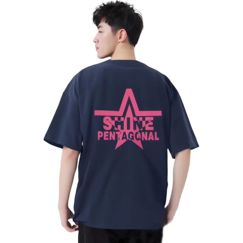 PENTAGONAL HEART Stepping Star Dream Series 100% Cotton Crew Neck T Shirt Unisex-1