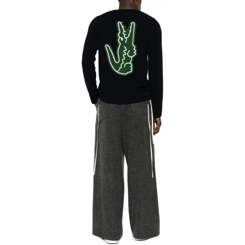 Comme Des Garçons Shirt X Lacoste Crewneck Knitted Jumper-1