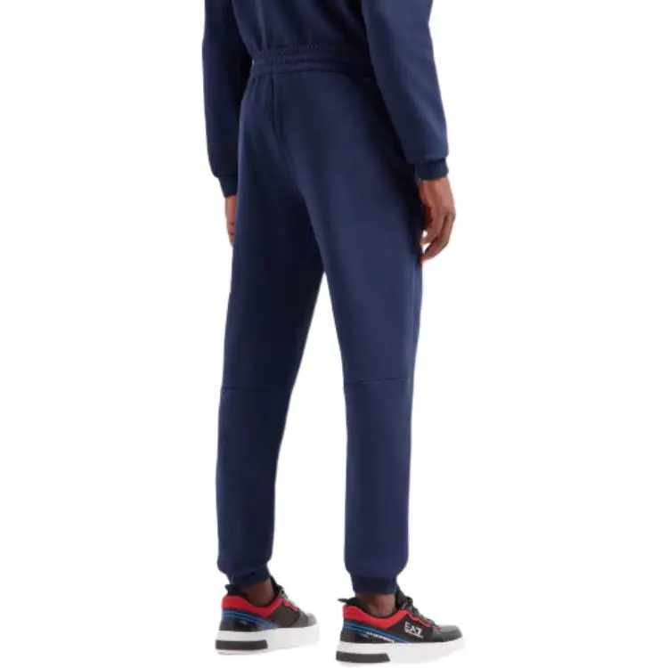EMPORIO ARMANI EA7 SS24 Knitted Sports Pants Men's Navy Blue-4