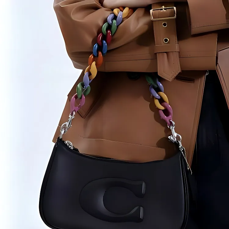 COACH Resin Bag Strap Women's Multicolor-3