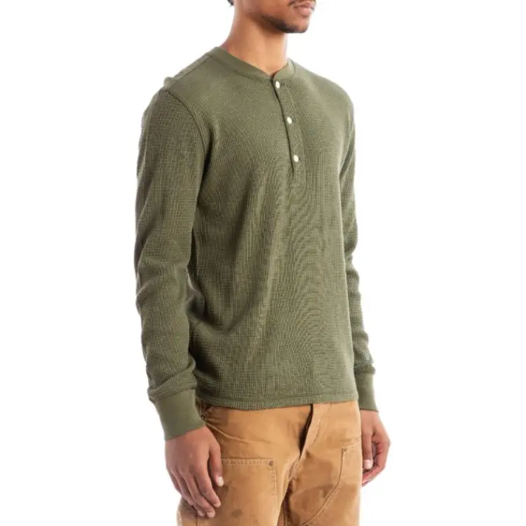 Ralph Lauren Waffle knit Henley Top-3