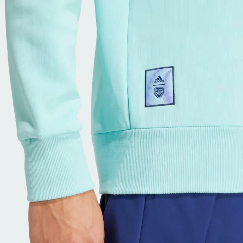 Adidas Arsenal Sweatshirt Men's Transparent Aqua Green-4