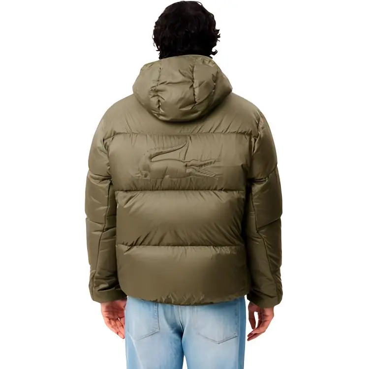 LACOSTE Down Jacket Men's Olive Green-2