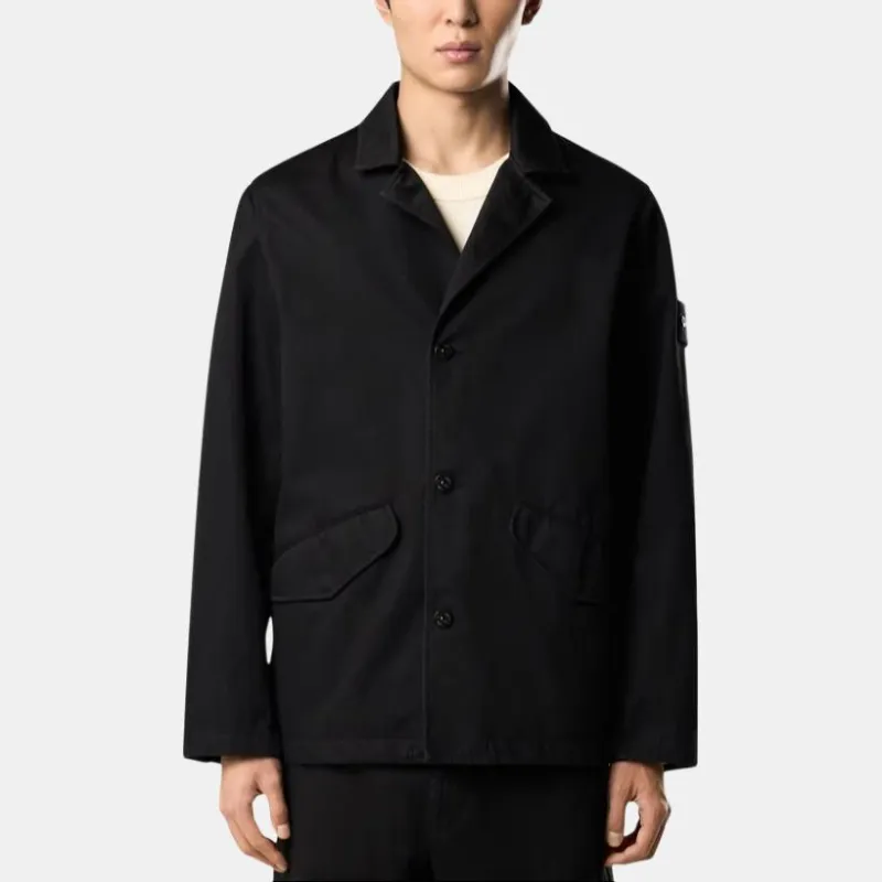 STONE ISLAND Raso Gommato 3L Button Up Jacket-2