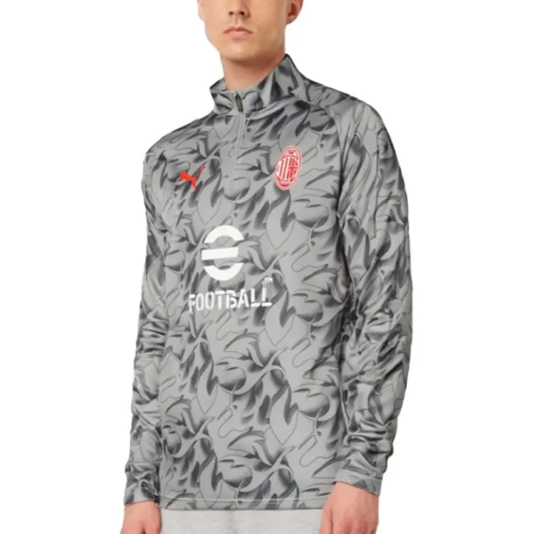PUMA Soccer Jerseys Men Gray-2