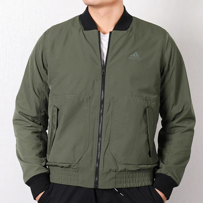 Adidas EI JKT FL BOMB Jacket Men's Light Gray Green-3