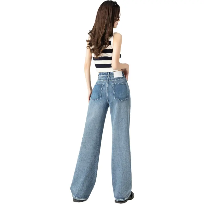 You Cow Me Pants Jeans Women's Sand Wash Blue-7
