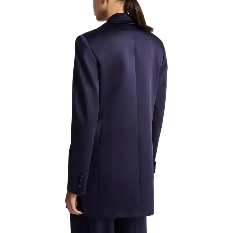 MICHAEL KORS Double Satin Charmeuse Boyfriend Blazer-1