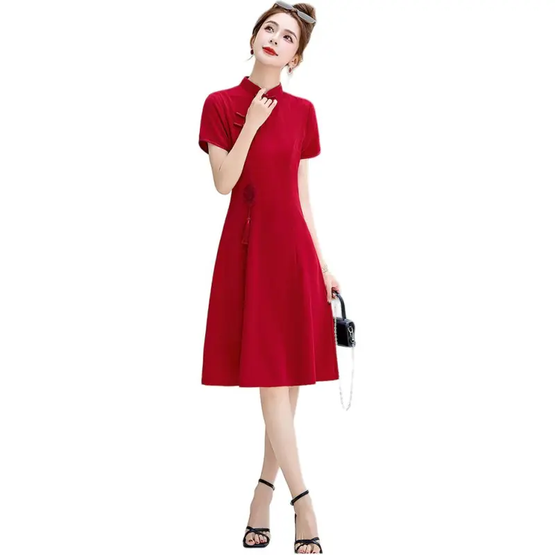 Fele.d Short Sleeved Dress Women's-2