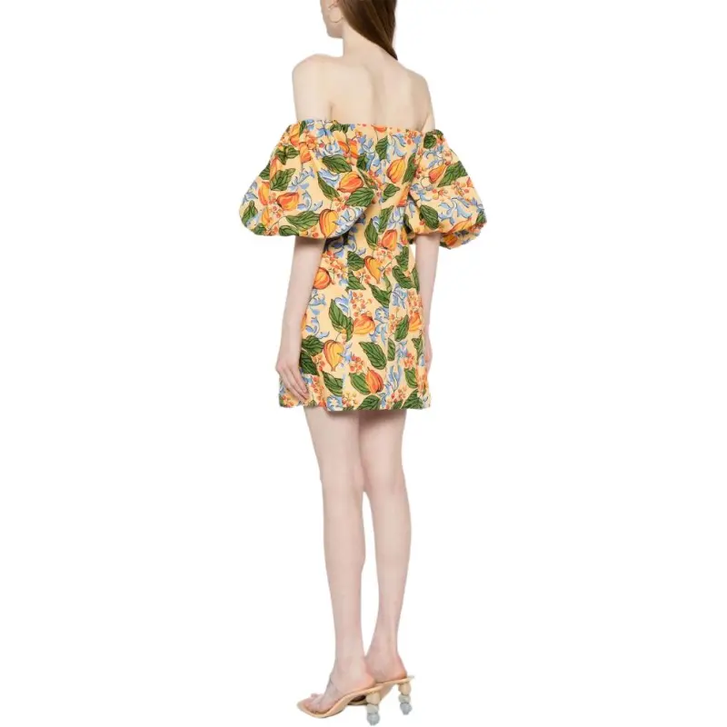 RHODE Dali Floral print Off shoulder Minidress-4
