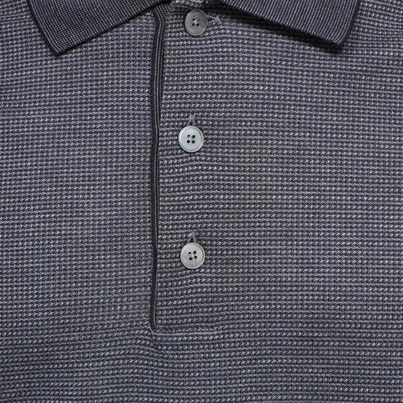 Zegna FW23 Polo Shirt Men's Blue-3