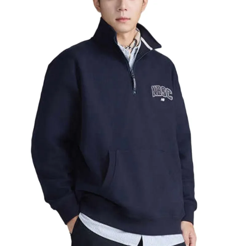 New Balance Hoodie Sweatshirt Men's Navy Blue-2