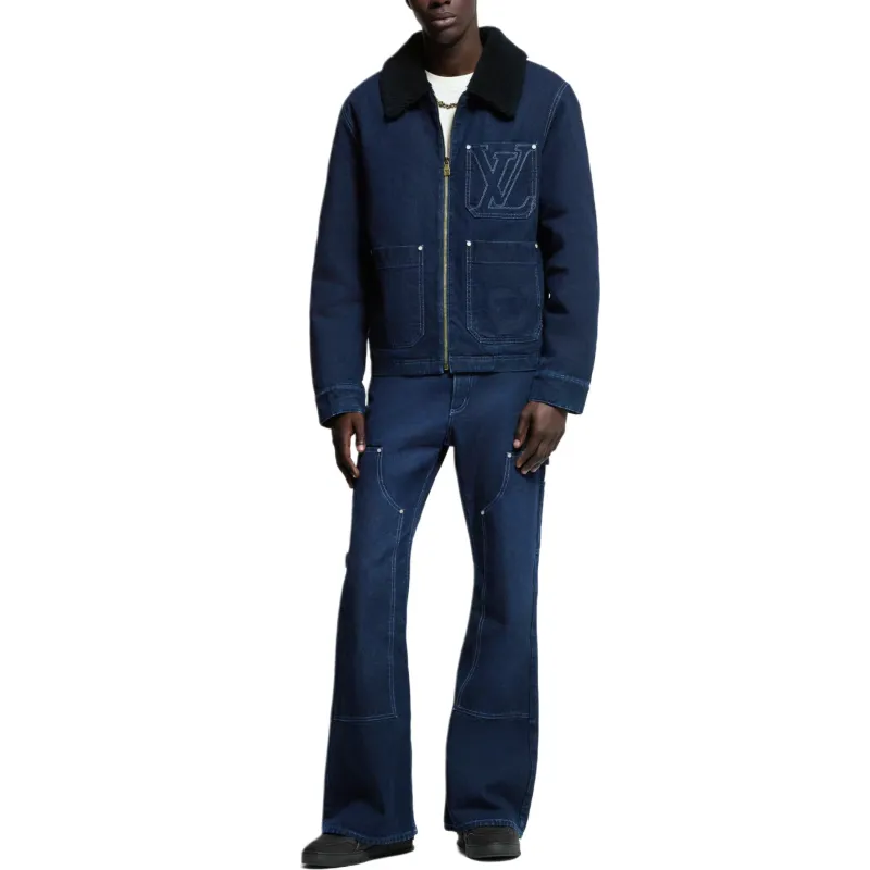 LOUIS VUITTON Wintery Workwear Denim Jacket-2