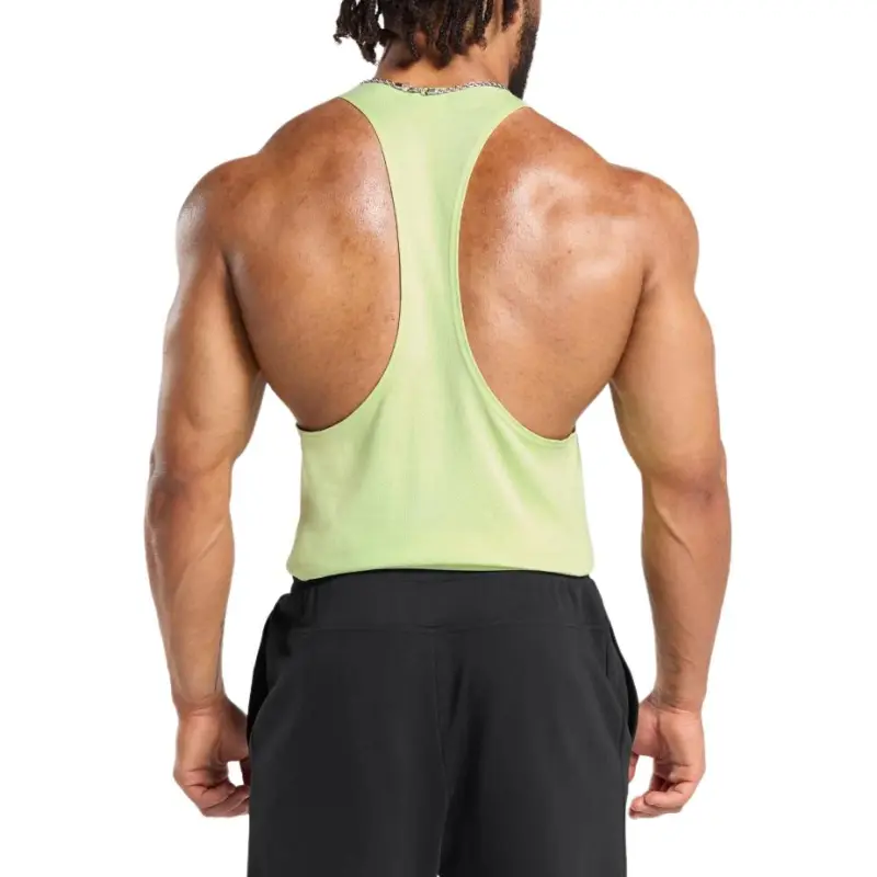 GYMSHARK Tank Top Men's Light Gray Green-2