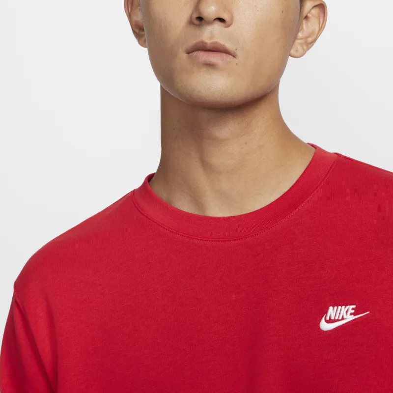 Nike Club Sweatshirt Men's University Red/White-3