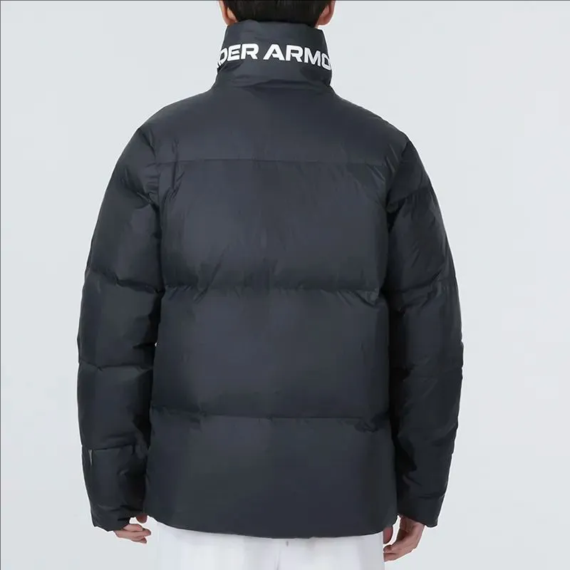Under Armour Down Jacket Unisex Blue Comes With Necklace-5