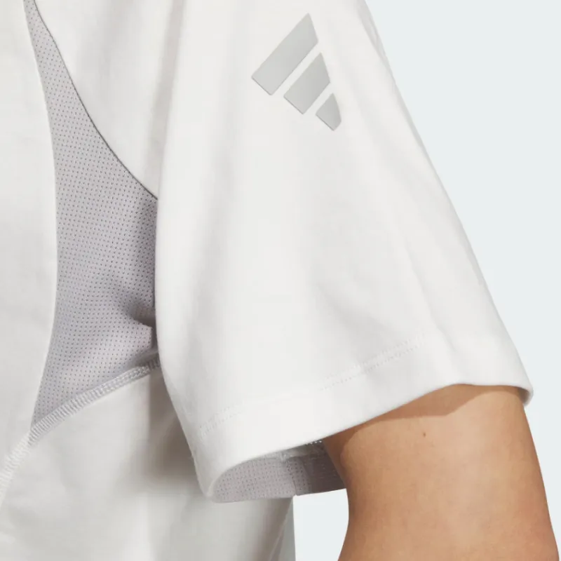 Adidas Raglan Sleeve T Shirt Women's Bright White-5