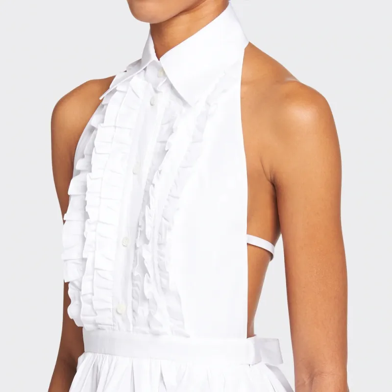 PRADA Sleeveless Dress Women's White-1