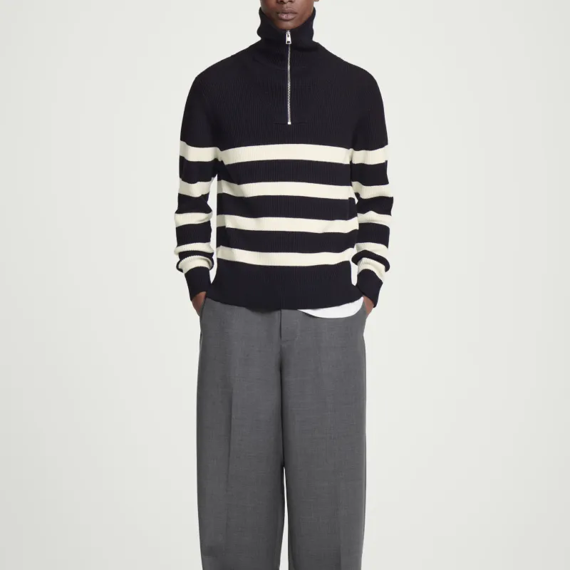 COS Sweaters Men Black/Cream-2