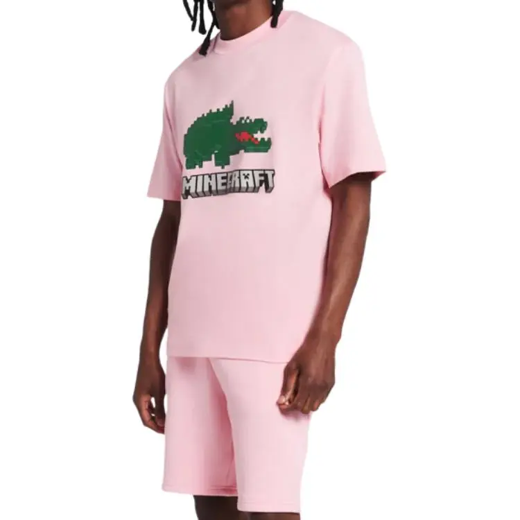LACOSTE SS22 T Shirt Men's Pink-2