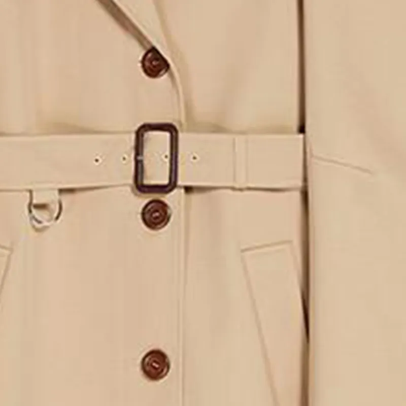 SportMax Trench Coats Women's Light Camel-5