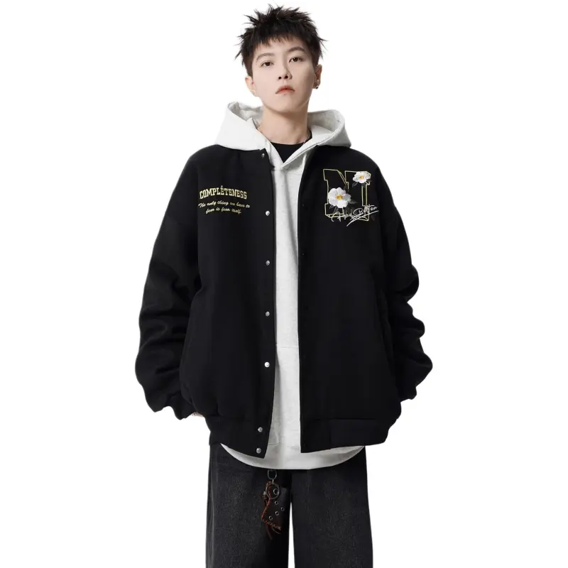 M MAICCO Design Letter Embroidery American Trendy Brand Windbreaker Jackets & Coats Unisex-21
