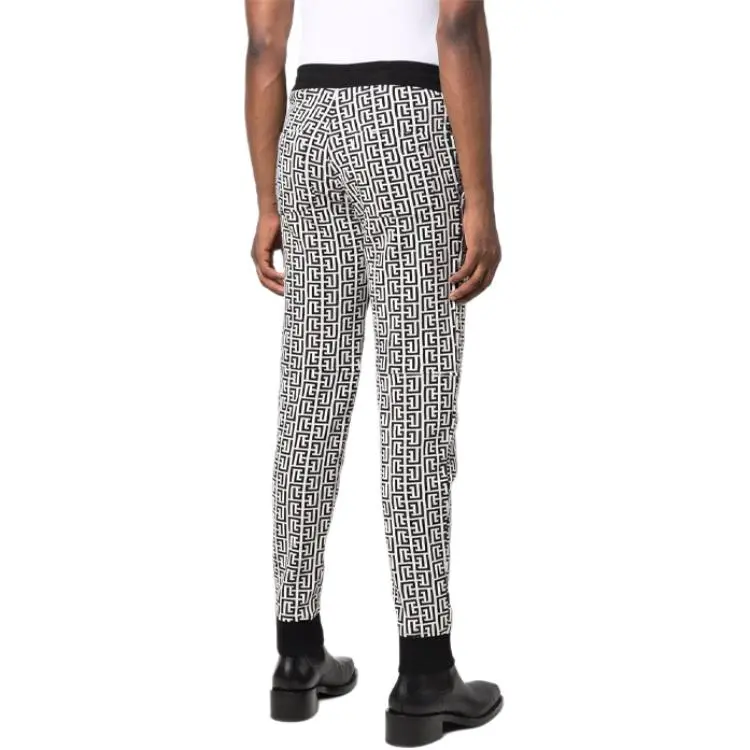 BALMAIN Knitted Sweatpants Men White-2