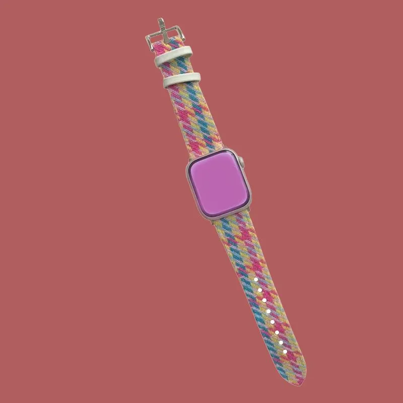 MSSM Apple Compatibility Watch Band Plush Woolen Material-5