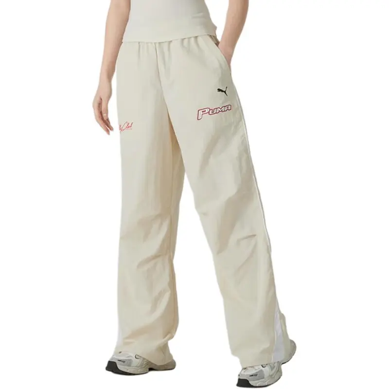 PUMA Sports Life Collection Casual Pants Women's Snow White-3