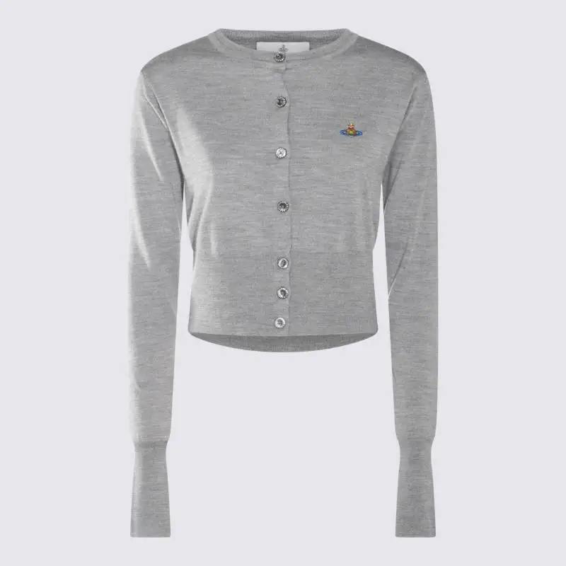 Vivienne Westwood Orb Embroidered Cropped Cardigan-8