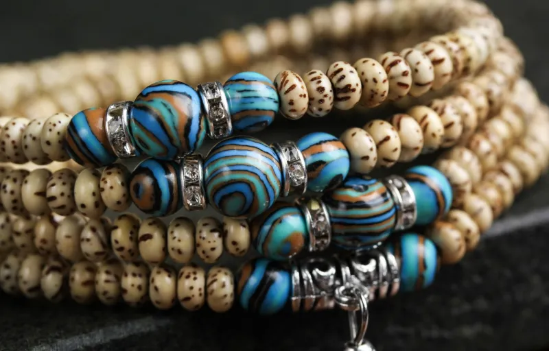SHUZHUO Star Moon Bodhi Seeds Bracelets Unisex-4