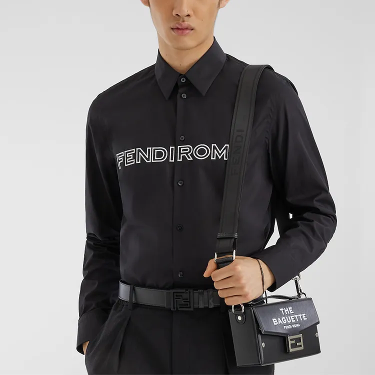 FENDI By Marc Jacobs Squared Ff Belt Leather Reversible Belt-1