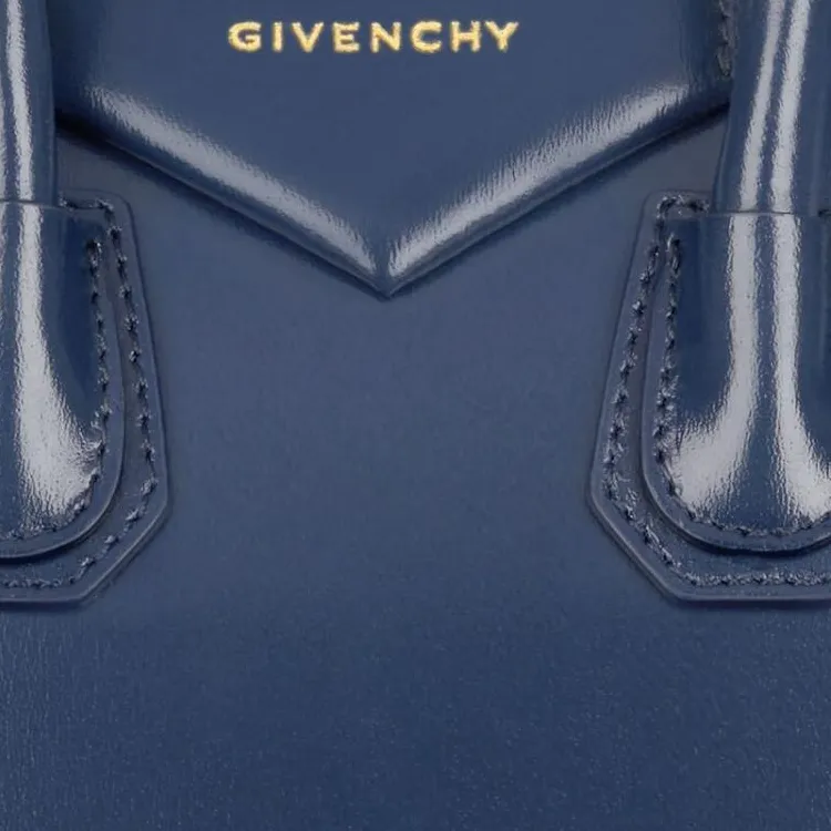 Givenchy Antigona Cow Leather Shoulder Bag, Crossbody Bag, Handbag Mini Women's Marine Blue-3